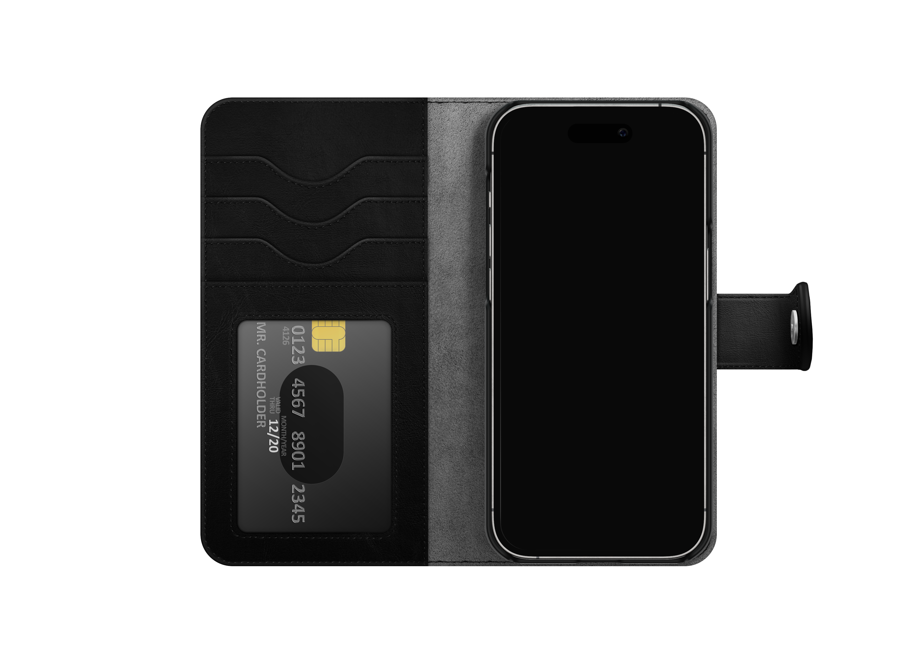 MagSafe Magnet Wallet+ iPhone 15 Black Croco