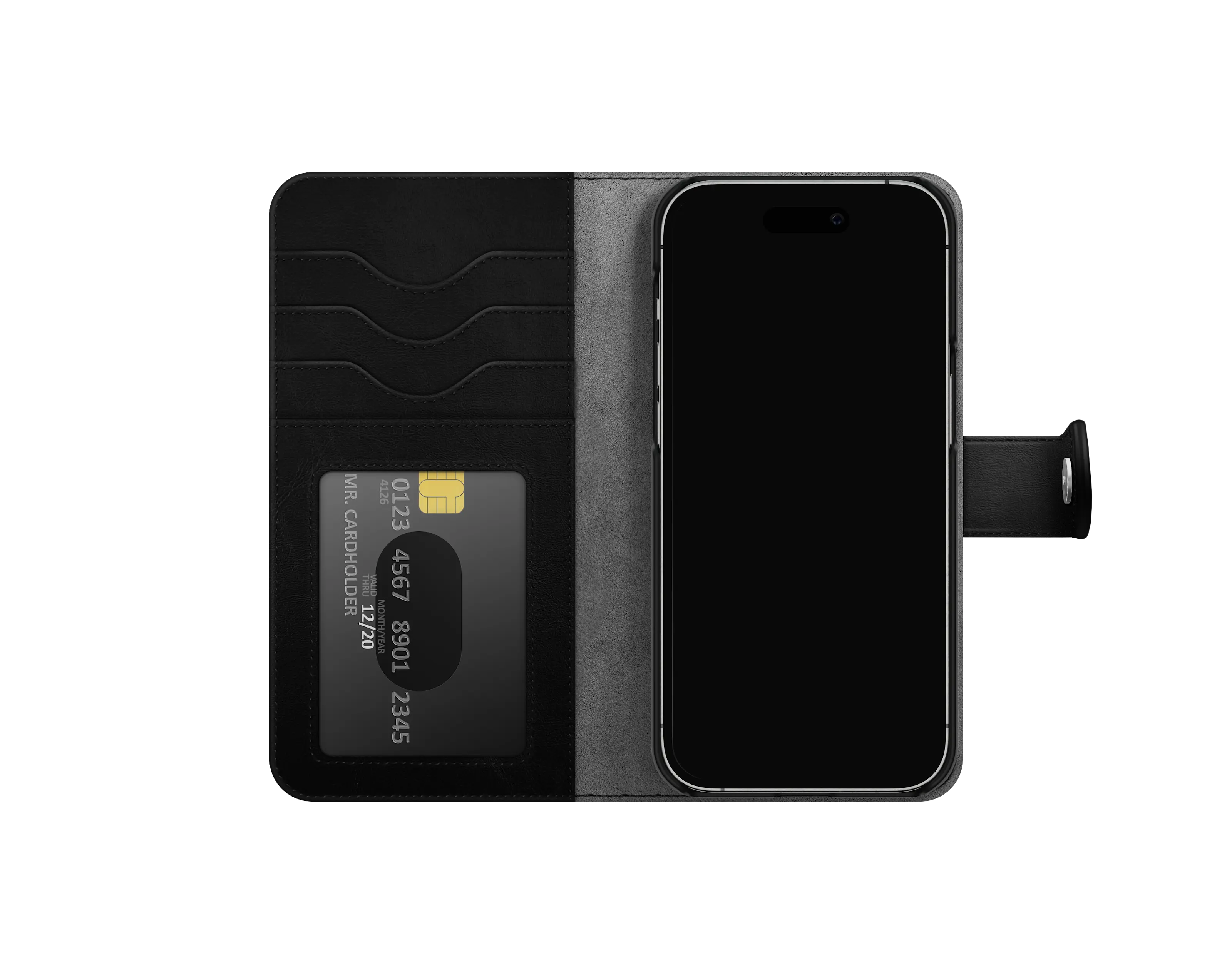 MagSafe Magnet Wallet+ iPhone 15 Black Croco