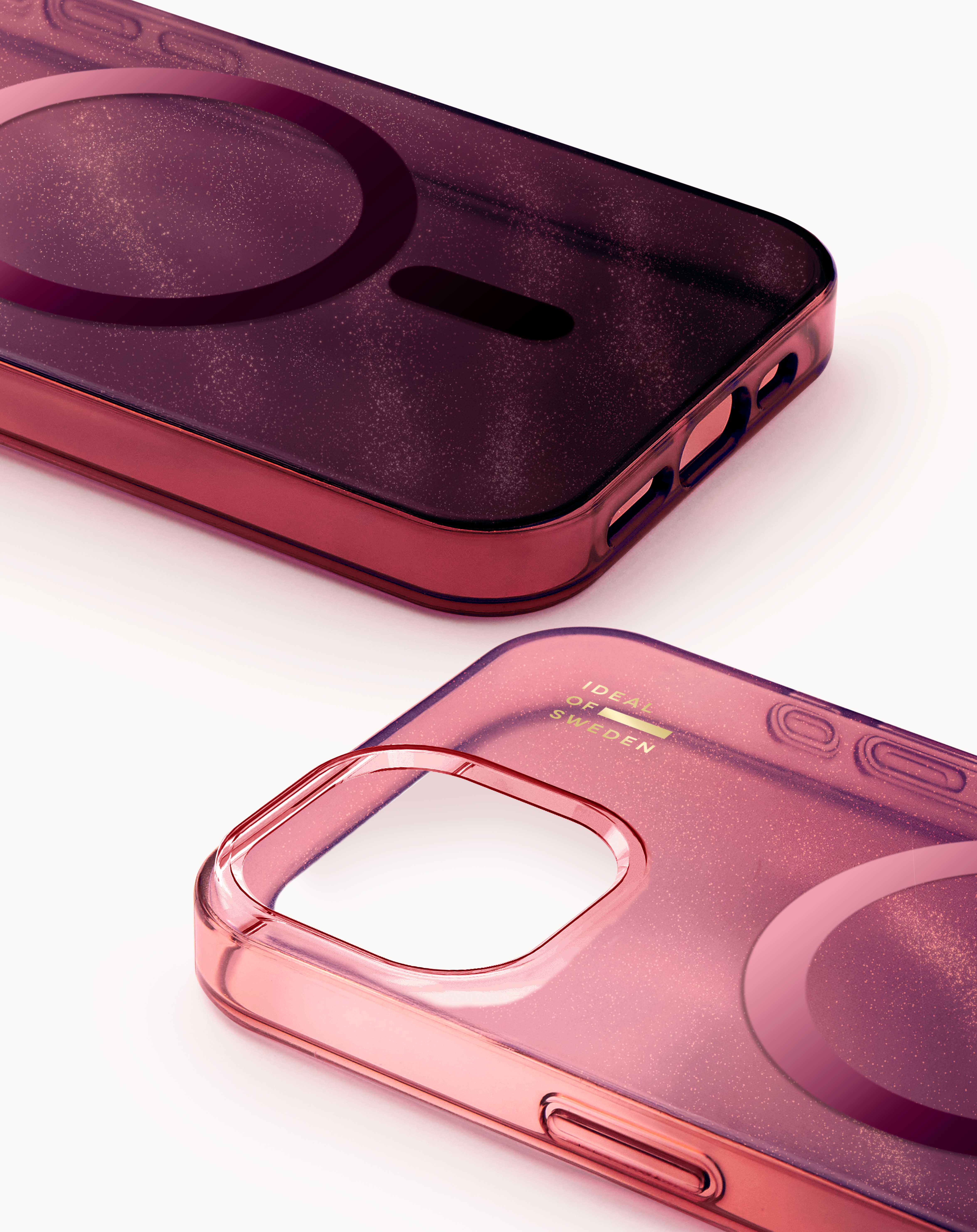 Glitter Glow MagSafe Case iPhone 14 Cherry Lacquer