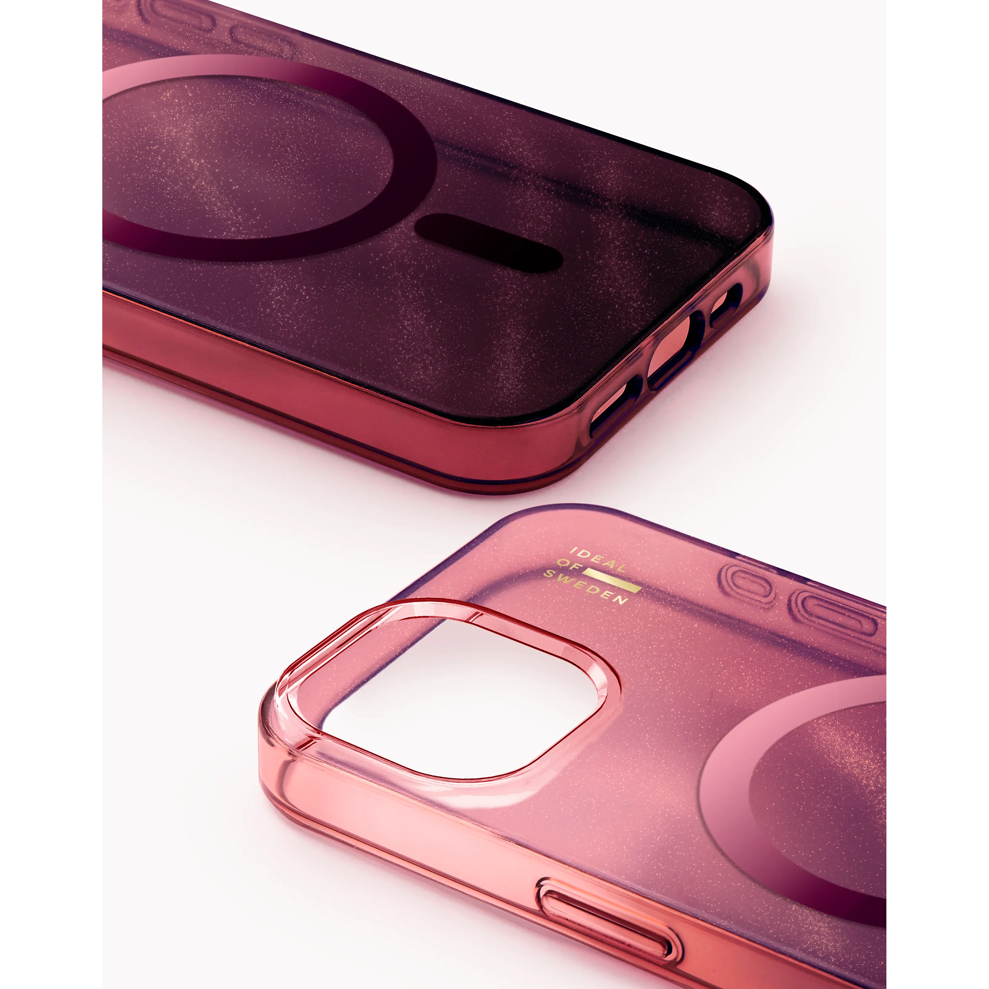 Glitter Glow MagSafe Case iPhone 17e Cherry Lacquer