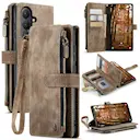 Zipper Wallet Samsung Galaxy S26 Brun