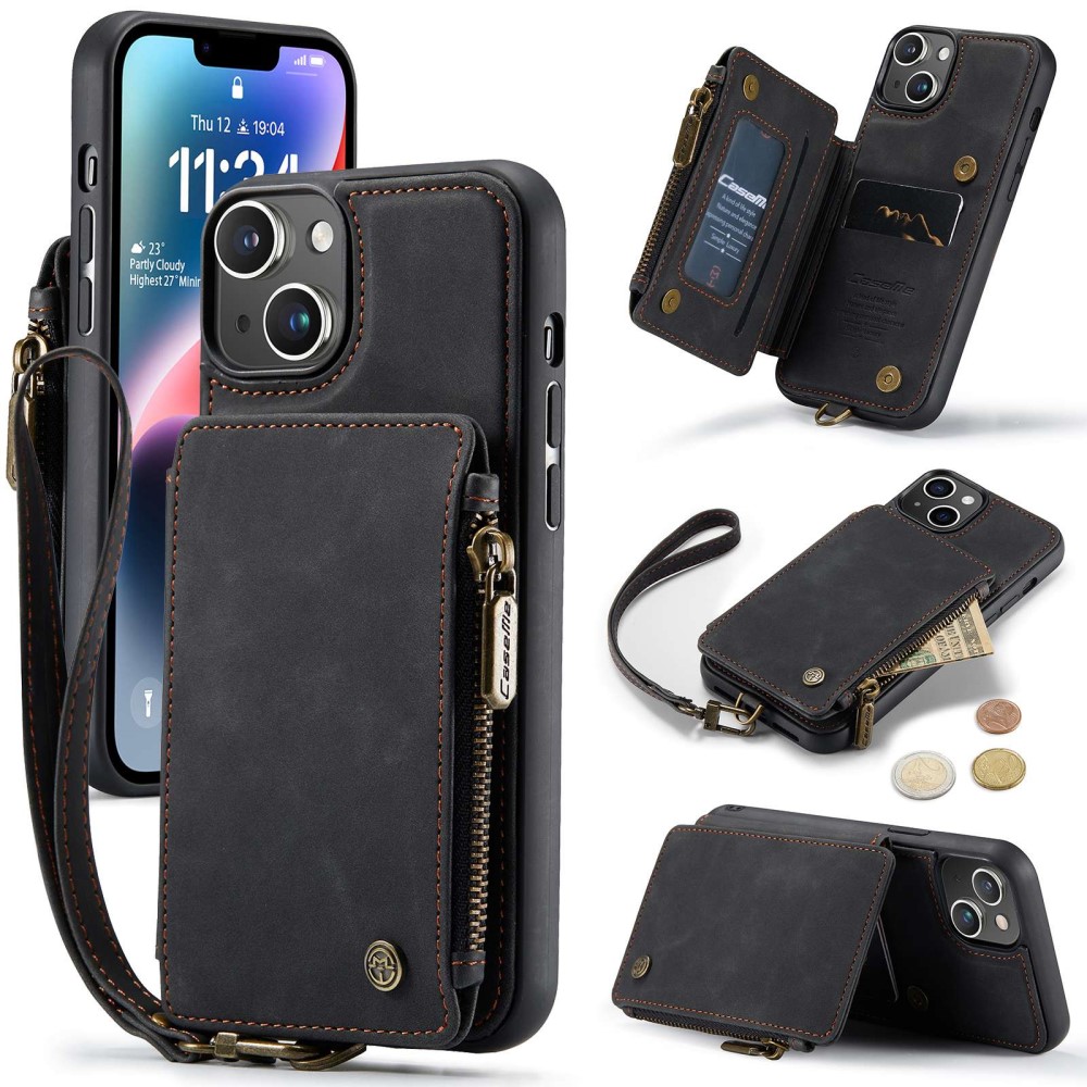CaseMe Multi-slot Deksel iPhone 14 Plus svart