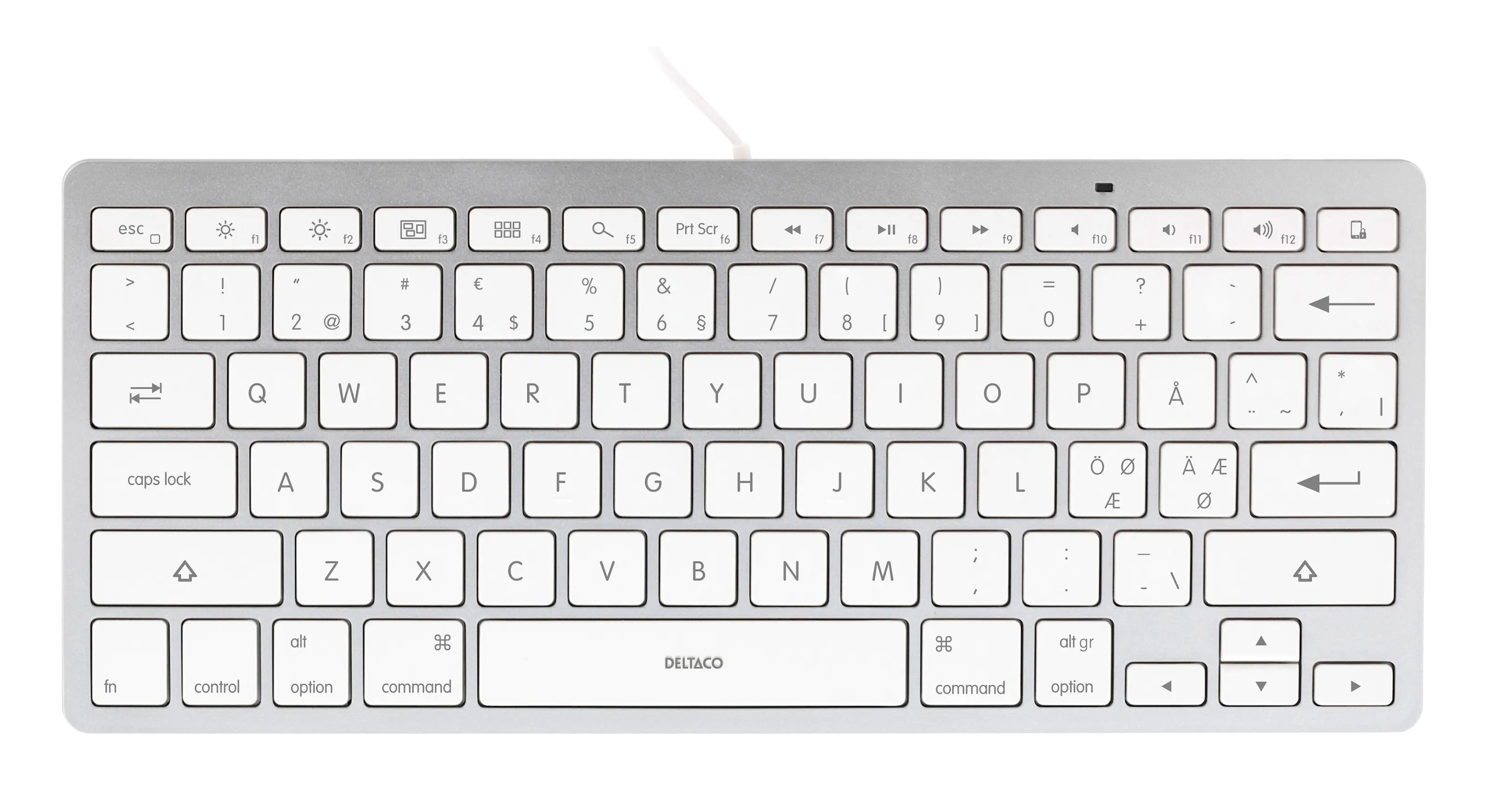 USB-C Tastatur for MacBook/iPad/iPhone, Sølv