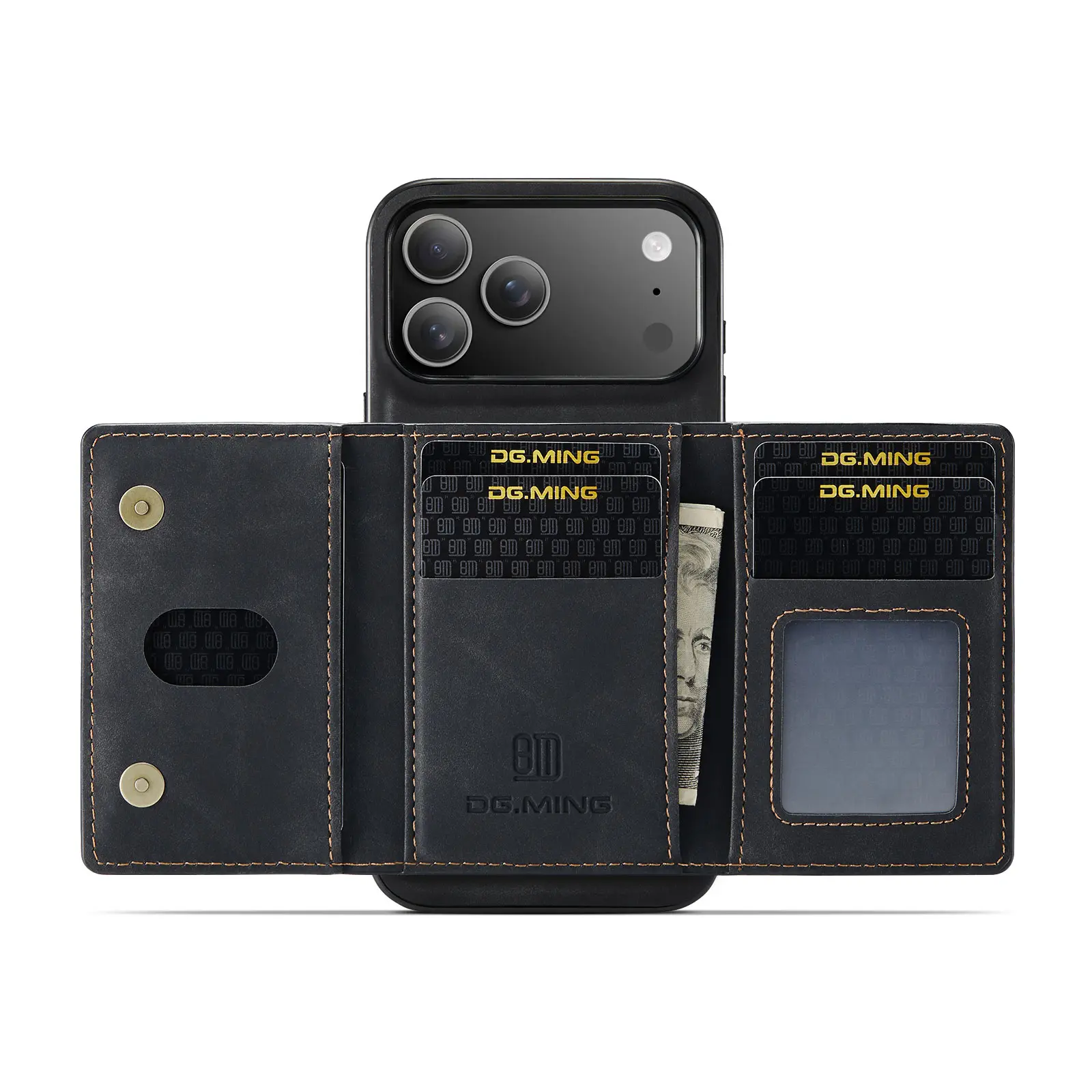 Magnetic Card Slot Case iPhone 18 Pro Svart