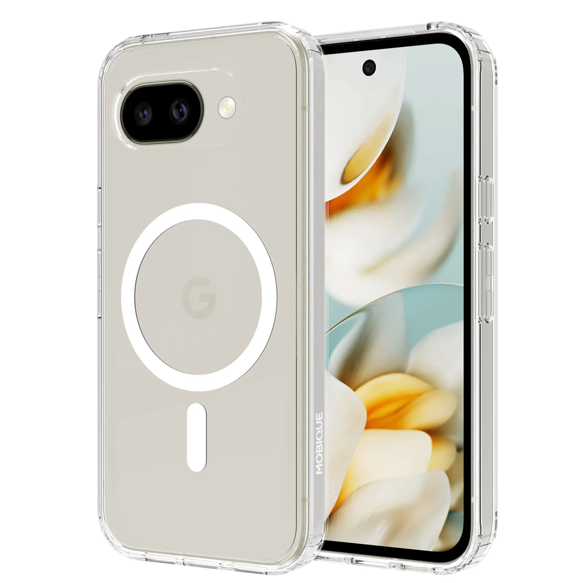 Hybridskal MagSafe Google Pixel 10a Genomskinlig