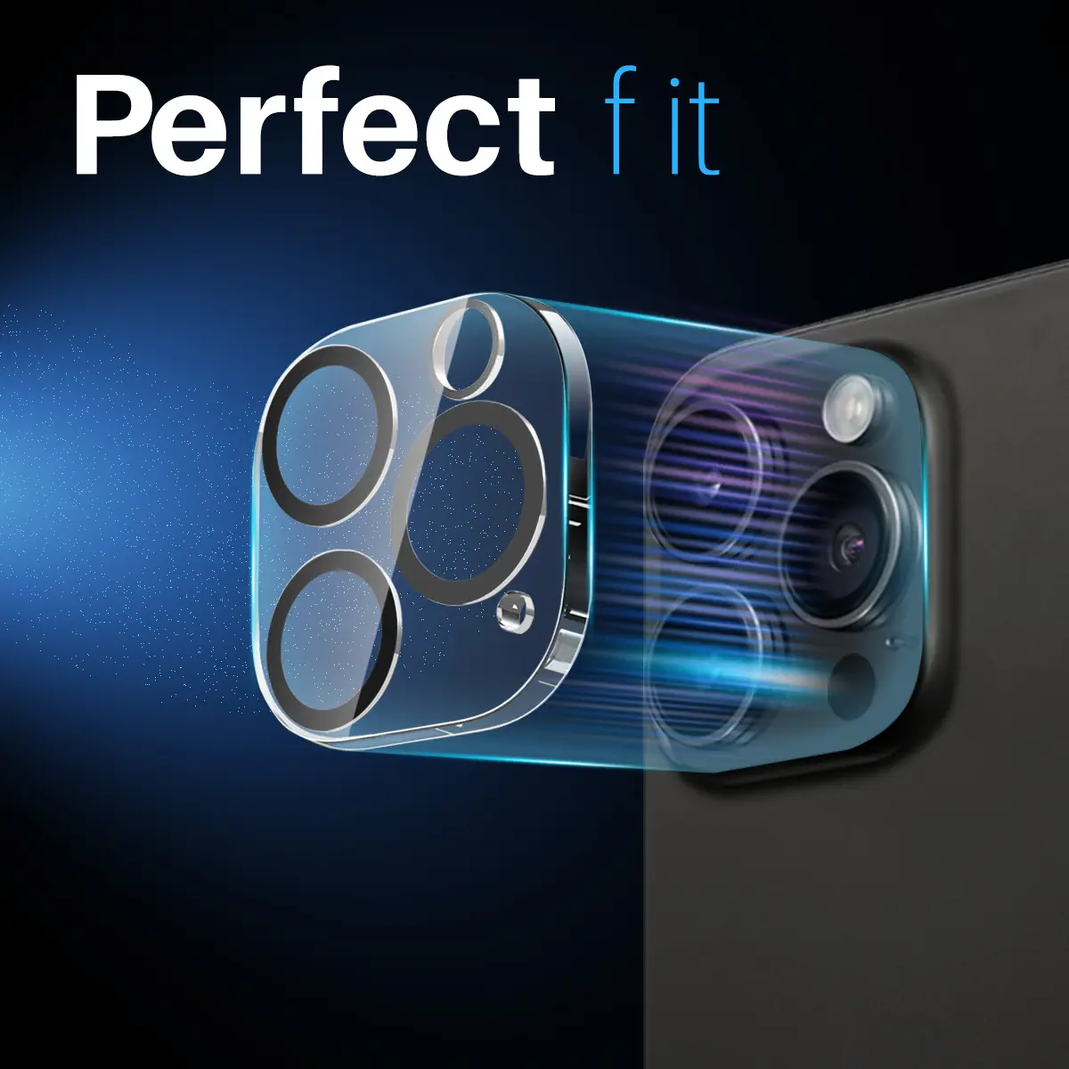 Kameraskydd Härdat Glas iPhone 15 Pro Max (2-pack)