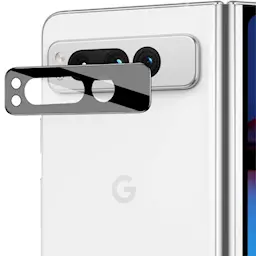 Google Pixel Fold Kamerabeskyttelse i glas, Sort