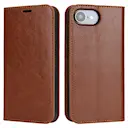 Mobiltaske Ægte Læder iPhone 16e Brun
