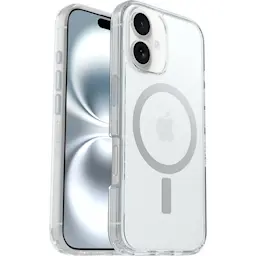 iPhone 16 Stødsikkert MagSafe-cover Symmetry Plus, Gennemsigtig