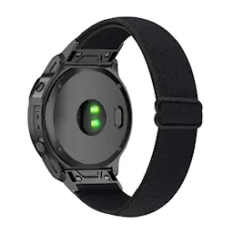 Elastisk Nylonurrem Garmin Fenix 6S Sort