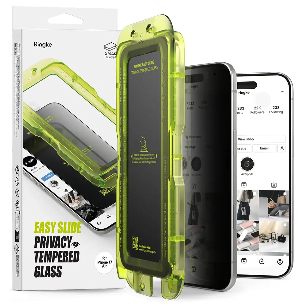 Easy Slide Privacy Glass (2-pack) iPhone Air
