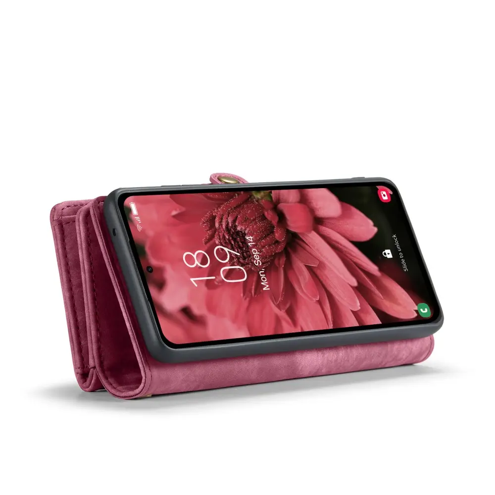 Multi-slot Plånboksfodral Samsung Galaxy A36 Röd