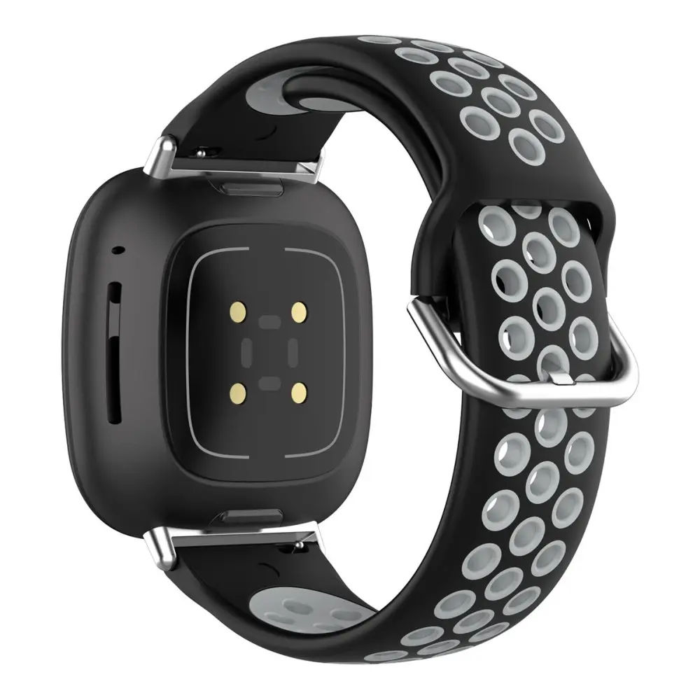 Silikonarmband Sport Fitbit Versa 4 Svart