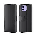 Ægte Læderetui iPhone 12 Mini Sort