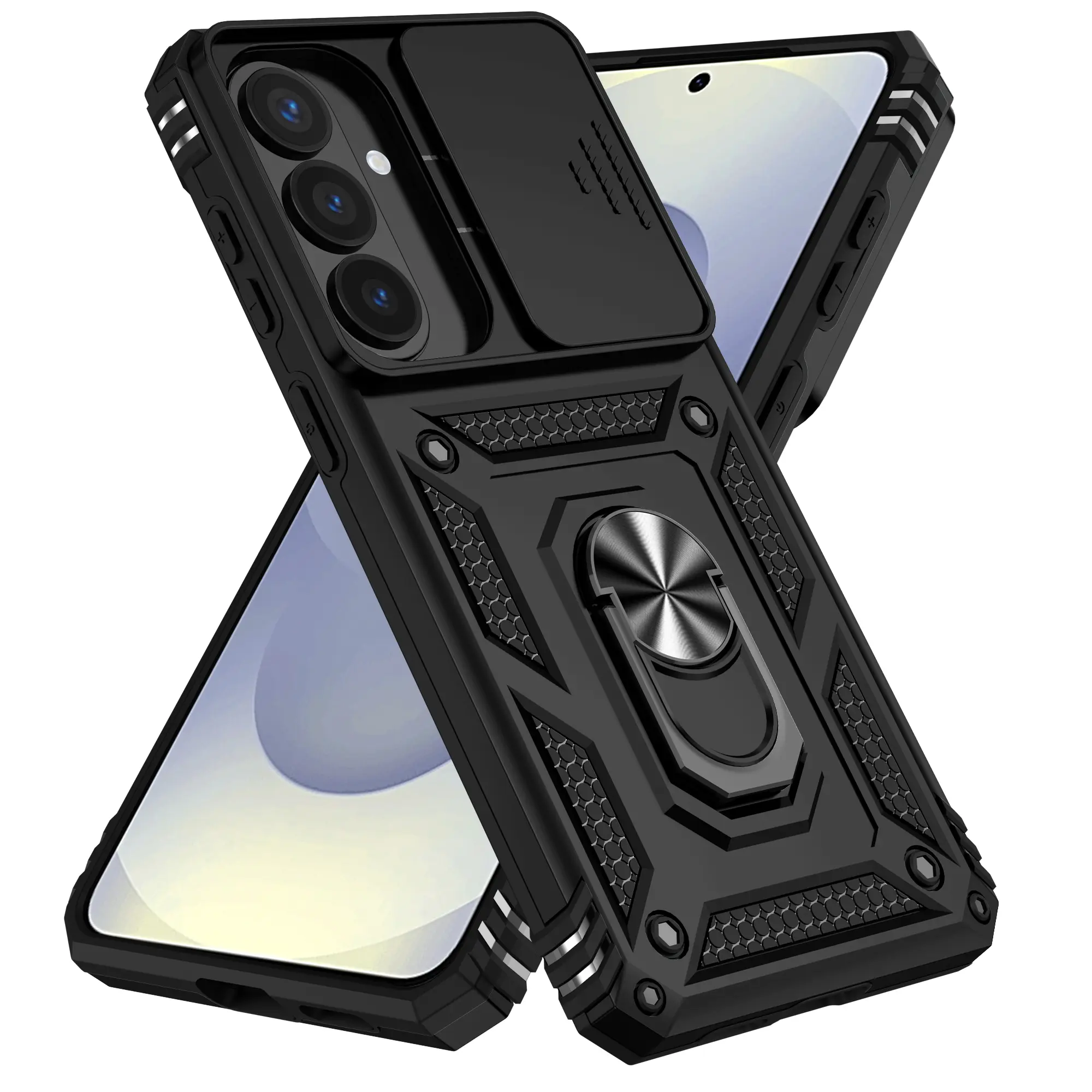 Hybridskal Ring + Kameraskydd Samsung Galaxy S26 Plus Svart