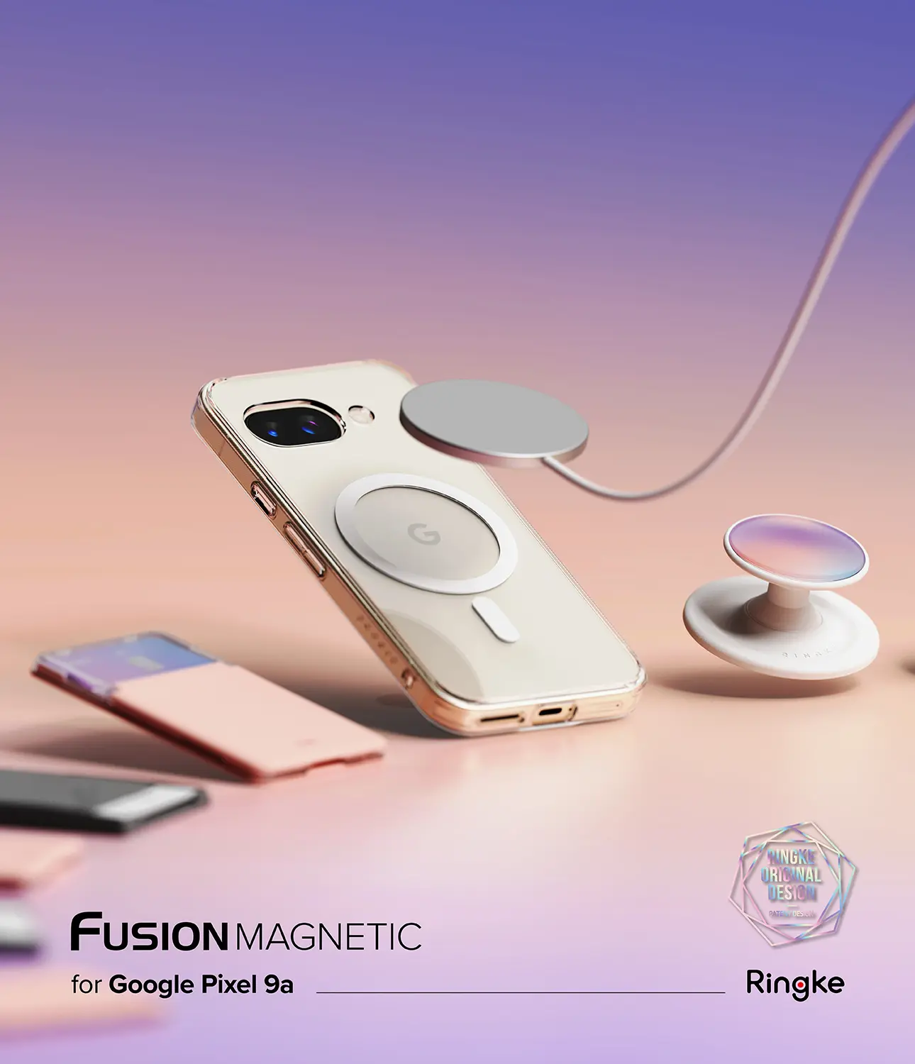 Fusion Magnetic Case Google Pixel 9a Genomskinlig