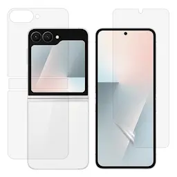 Samsung Galaxy Z Flip 6 Fuldtdækkende beskyttelsesfilm - Skærm, bagside & hængsel