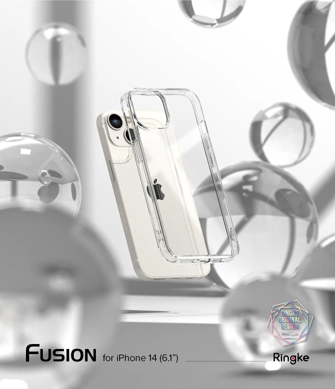 Fusion Case iPhone 14 Genomskinlig