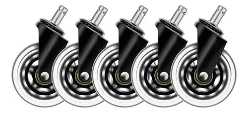 5-pack hjul till gamingstol, Svart