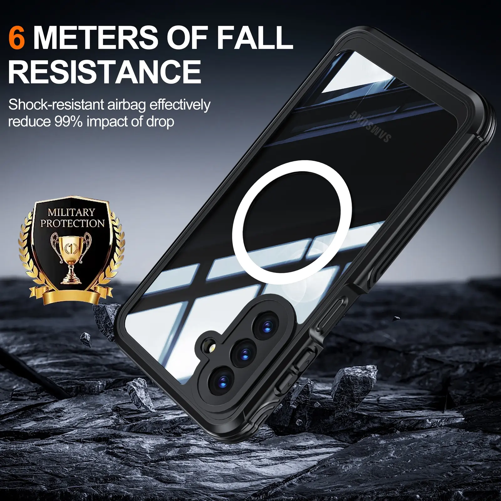 Premium Full Protection Case Samsung Galaxy A17 Svart
