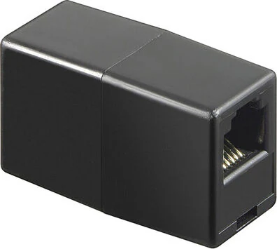 Deltaco Modulære skjøteledd for nettverkskabel RJ45 8P/8C, Svart