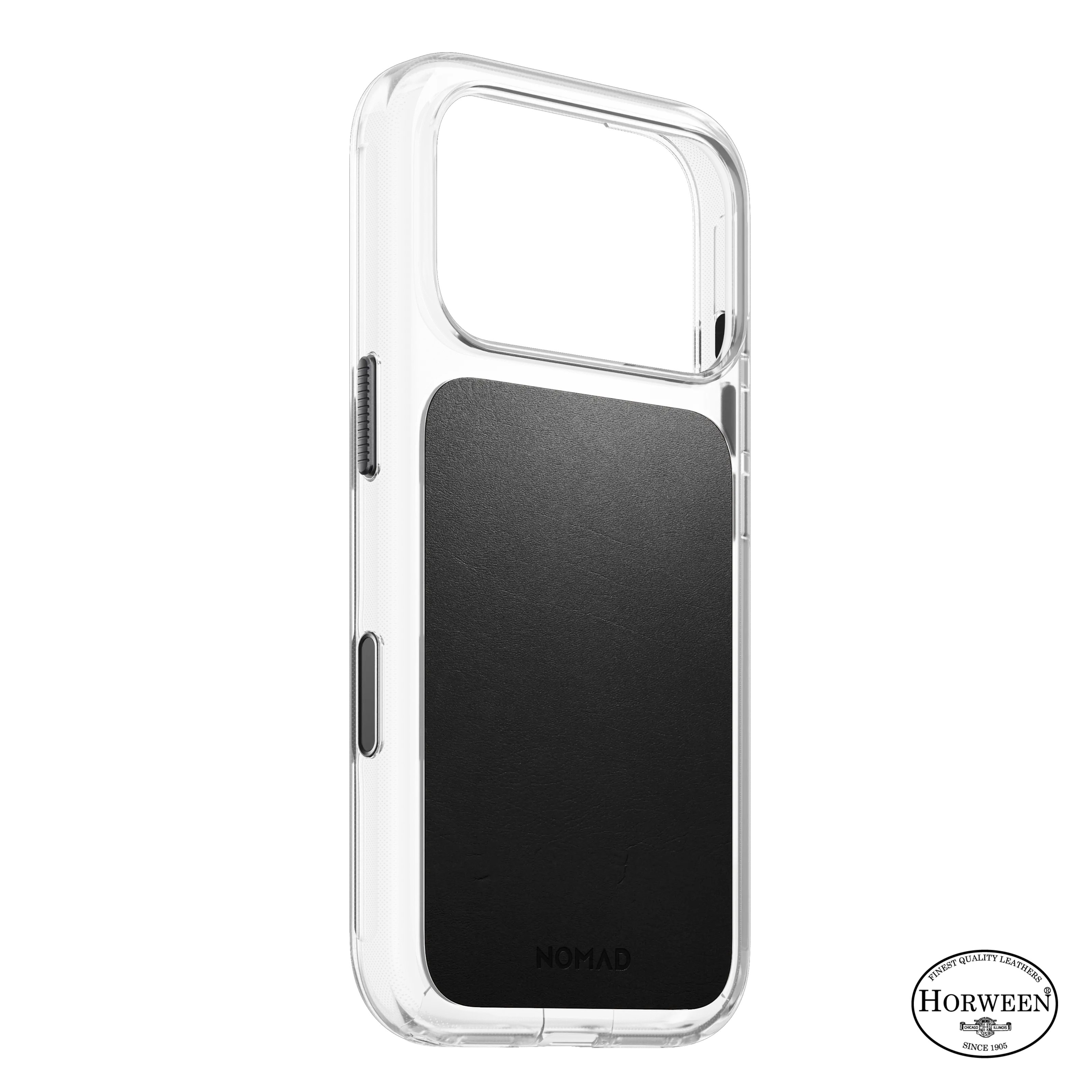 iPhone 18 Pro Clear Leather Case MagSafe Black