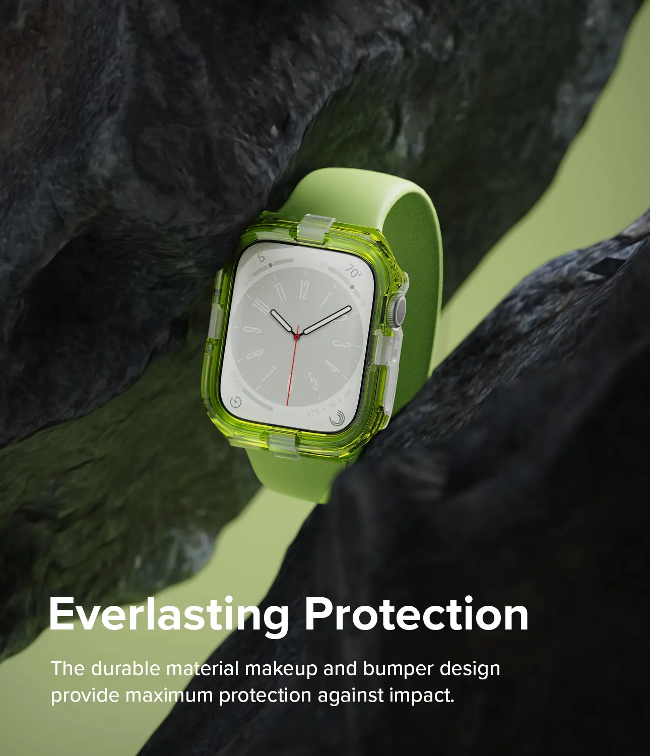 Fusion Bumper Apple Watch 45mm Series 8 Neon Green