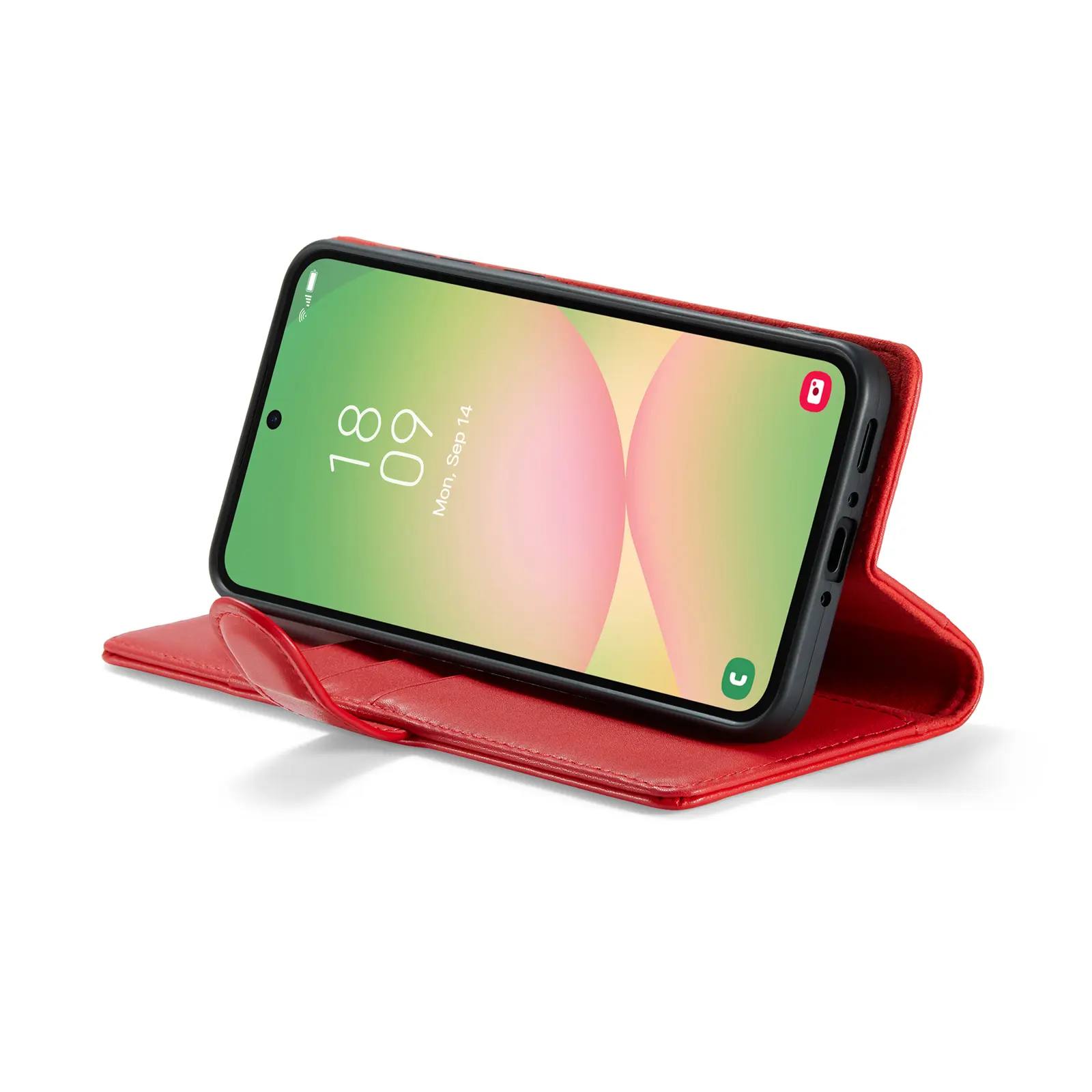 Äkta Läderfodral Samsung Galaxy A56 Röd