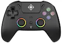 Trådlös PS5 Pro-handkontroll med RGB-belysning och makroknappar, Svart