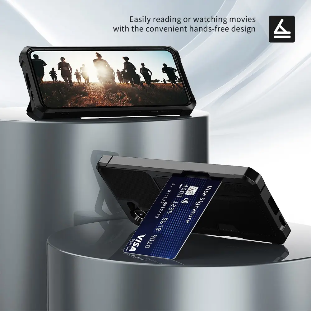 Tough Card Case Samsung Galaxy S25 Plus svart