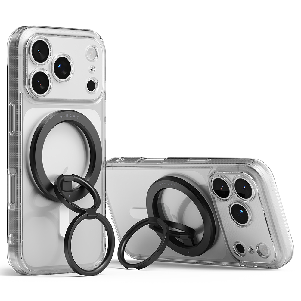 Dual Magnetic Smart Ring Black