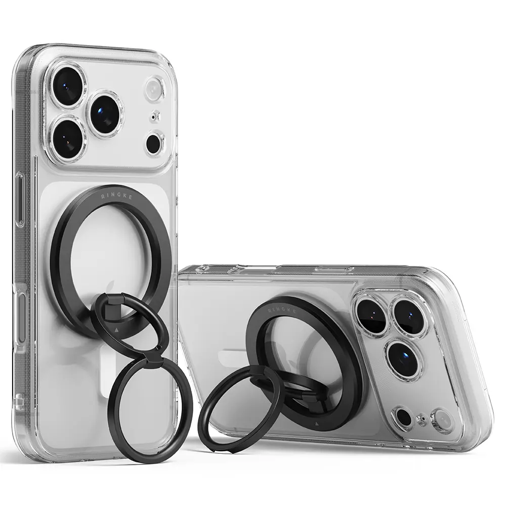 Dual Magnetic Smart Ring Black