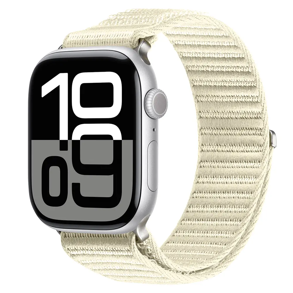Nylon Armbånd Apple Watch Series 8 41mm Hvid