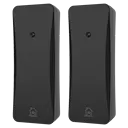 2-pak Smart WiFi-sensorer til vejrstation til indendørs/udendørs brug, Sort