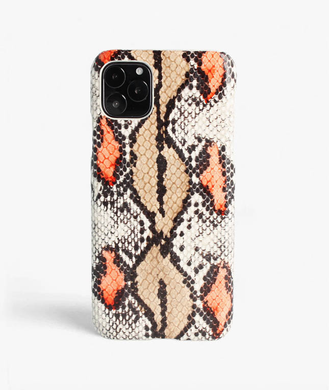 The Case Factory Deksel iPhone 11 Pro Snake Plum/Peach