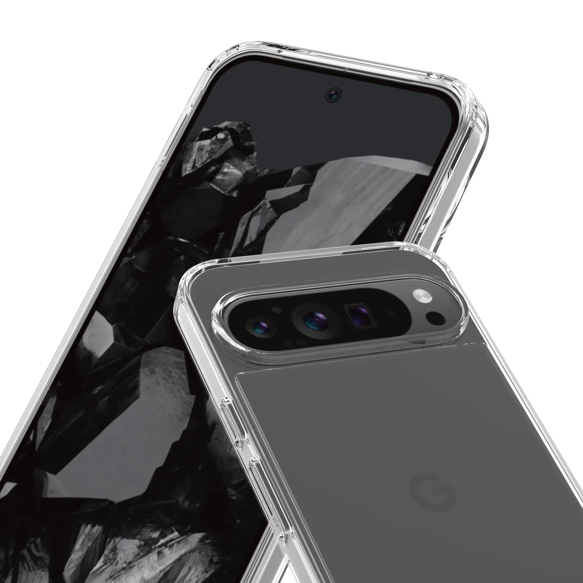 Hybridskal Google Pixel 9 Pro XL Genomskinlig