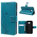 Samsung Galaxy A3 2017 Mobiletui med sommerfugle, Blå