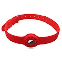 Apple AirTag Hundehalsbånd i silikone, Rød