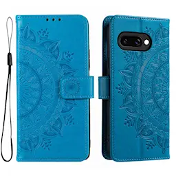 Läderfodral Mandala Google Pixel 9a Blå