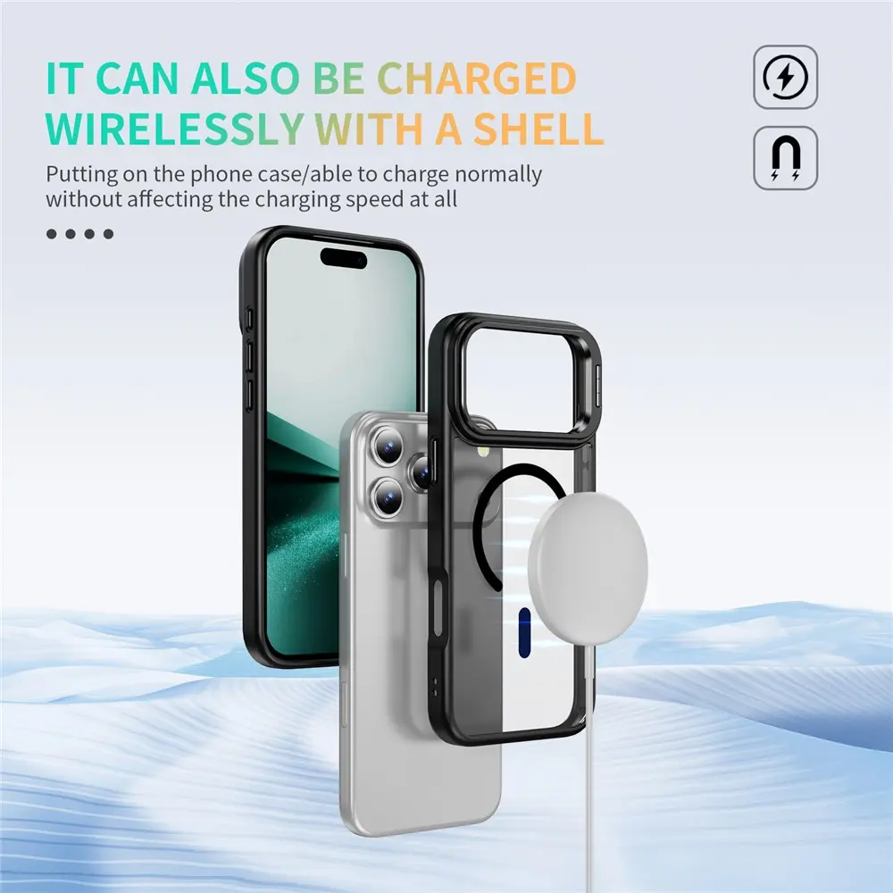 Hybridskal Kickstand MagSafe iPhone 18 Pro Max Svart