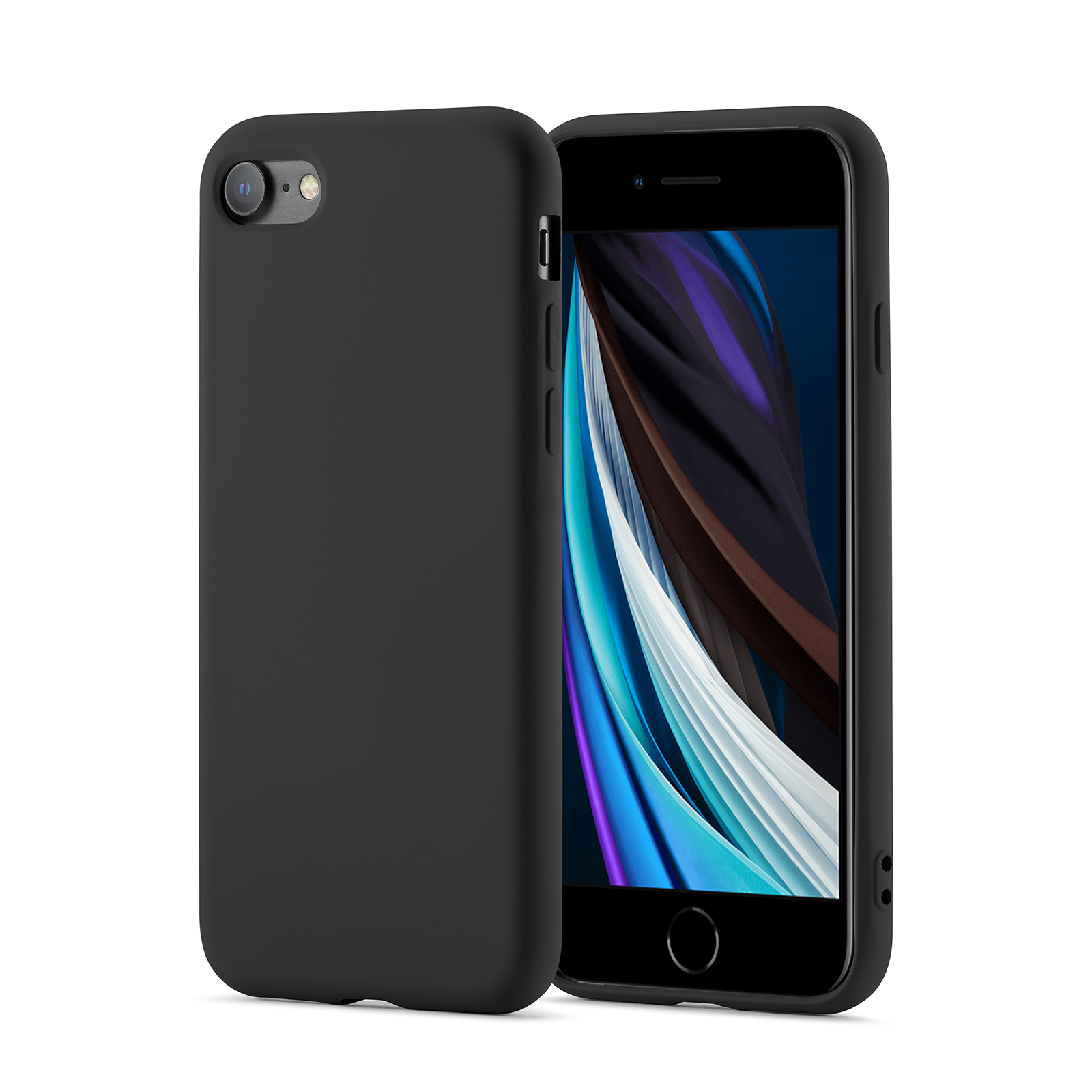 Mobique TPU suojakuori iPhone SE 2022 Musta