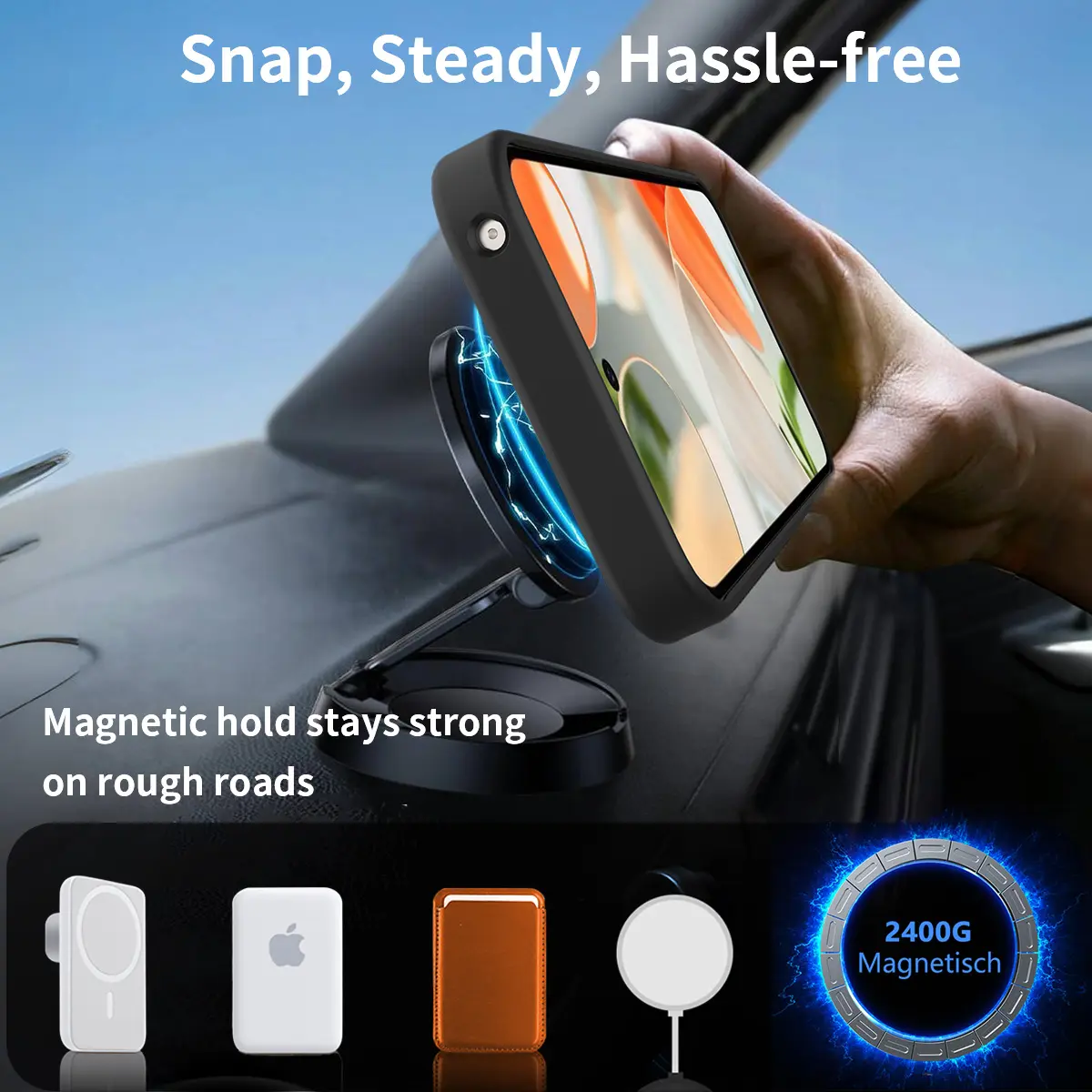Magnetiskt Skal med Ställ Google Pixel 10 Pro Svart