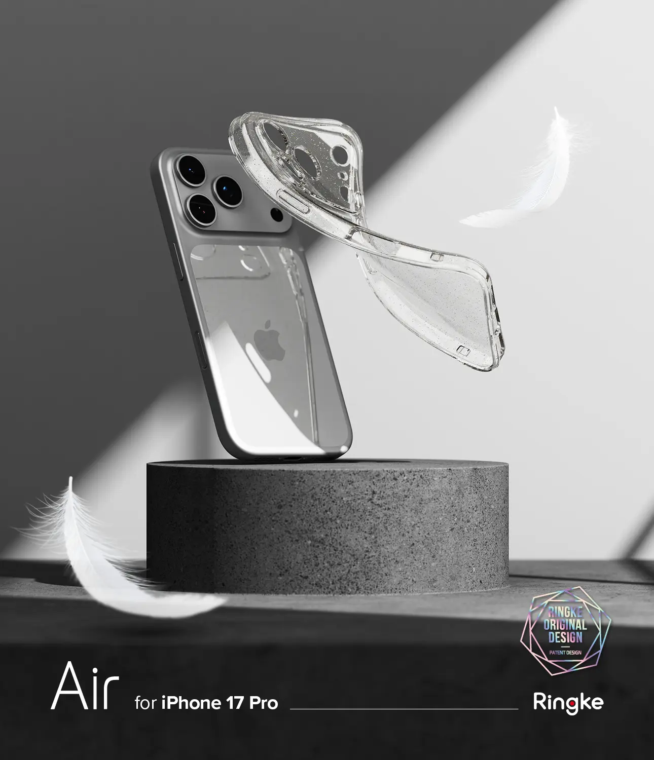 Air Case iPhone 17 Pro Glitter Clear