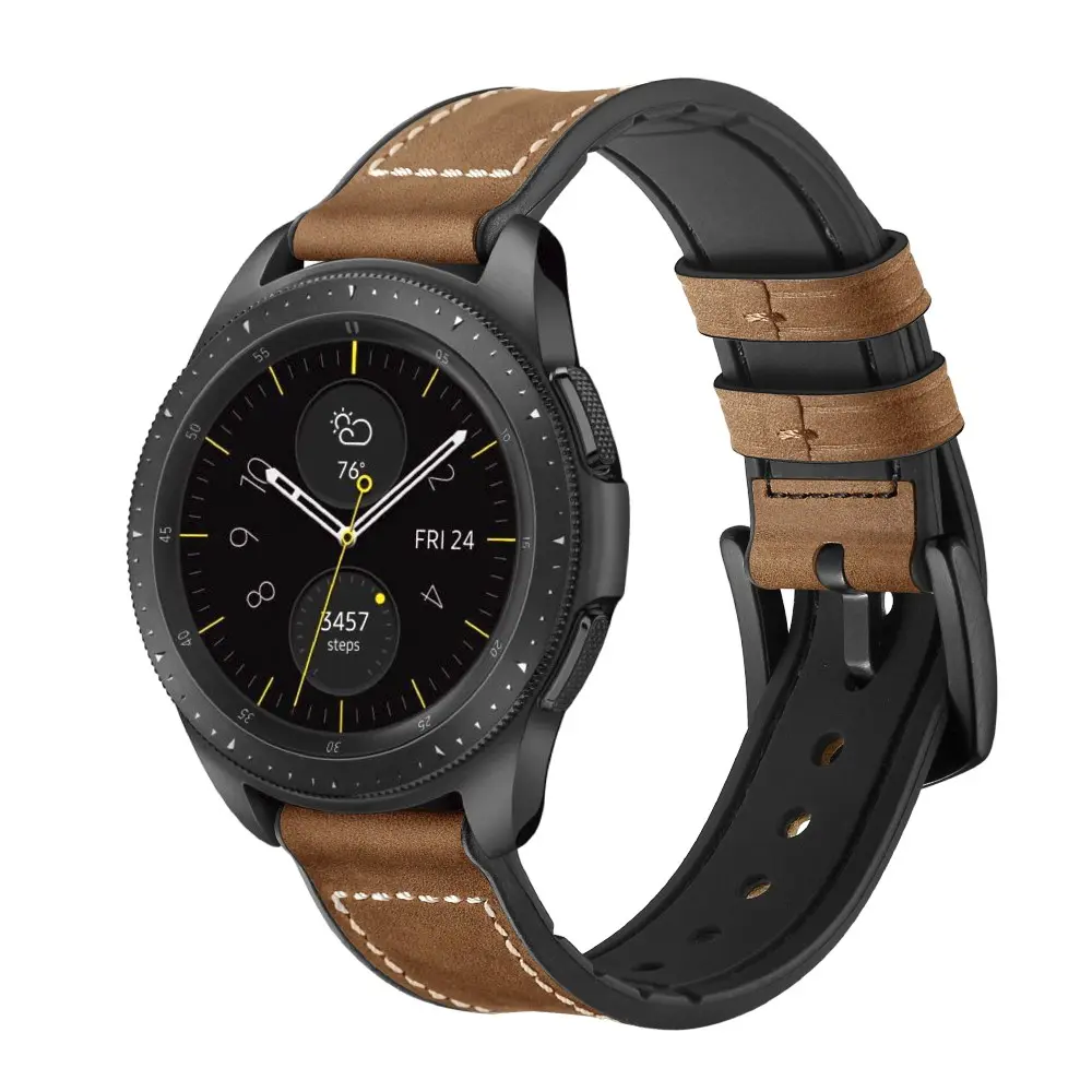 Premium Læderrem Samsung Galaxy Watch 4 Classic 42mm Brun