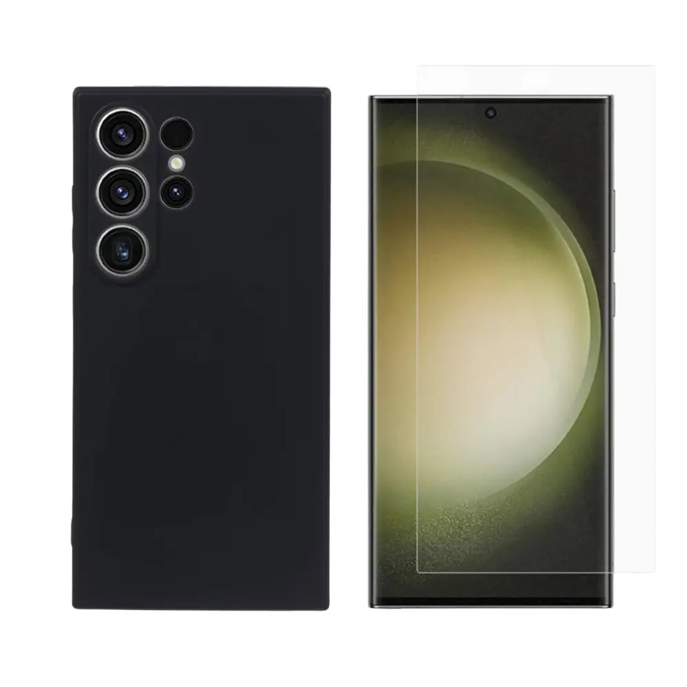 Samsung Galaxy S24 Ultra Kit med TPU-skal och Skärmskydd