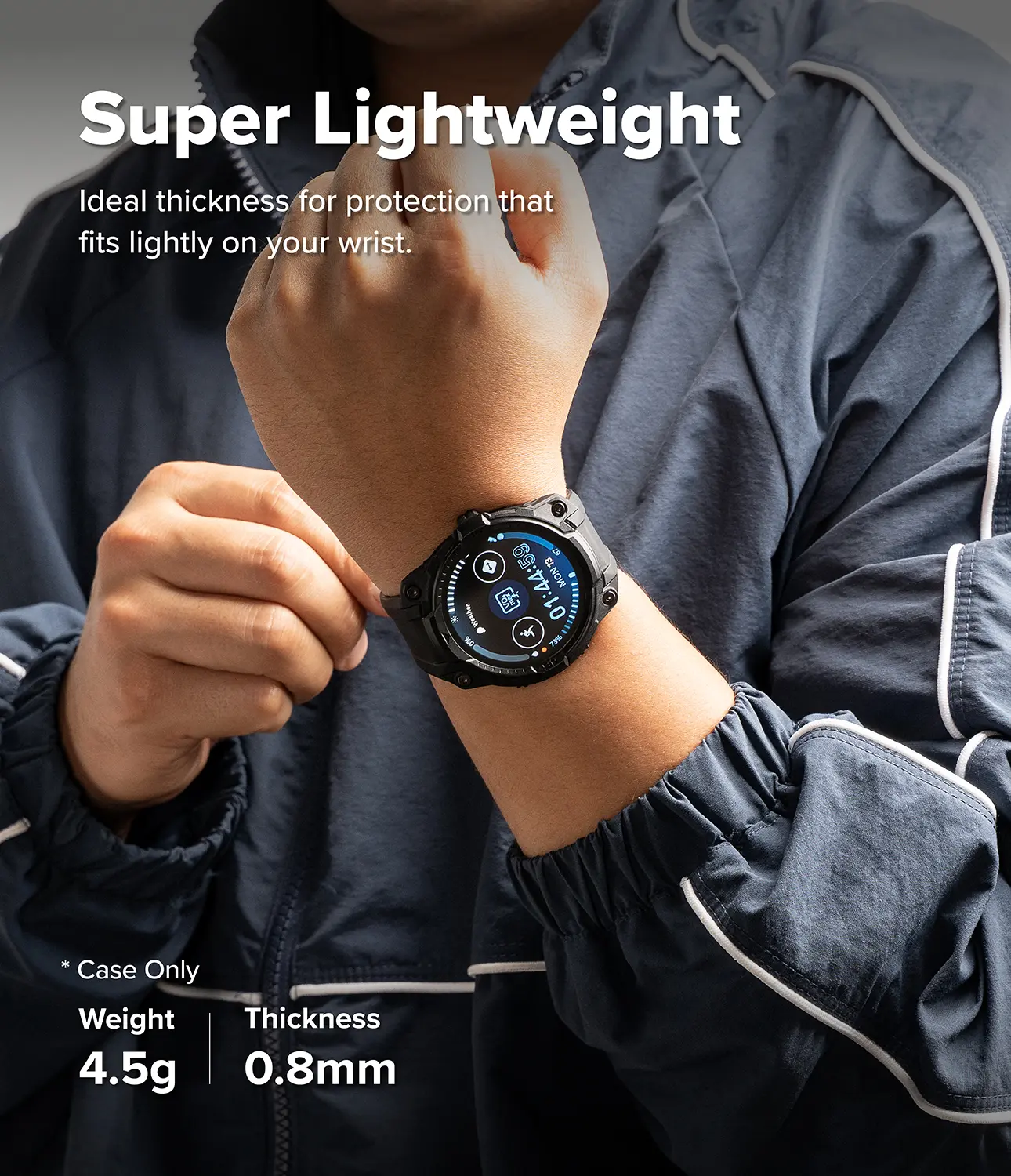 Rugged Gear Samsung Galaxy Watch 8 44mm All Black