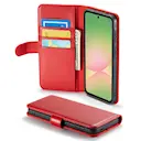 Ekte Lærveske Samsung Galaxy A57 Rød