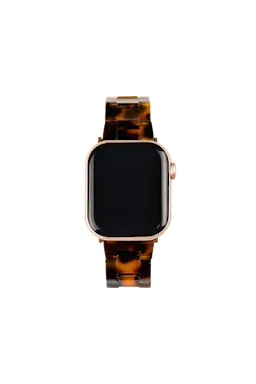 Apple Watch Series 8 45mm Luksuriøst resinarmbånd, Tortoise