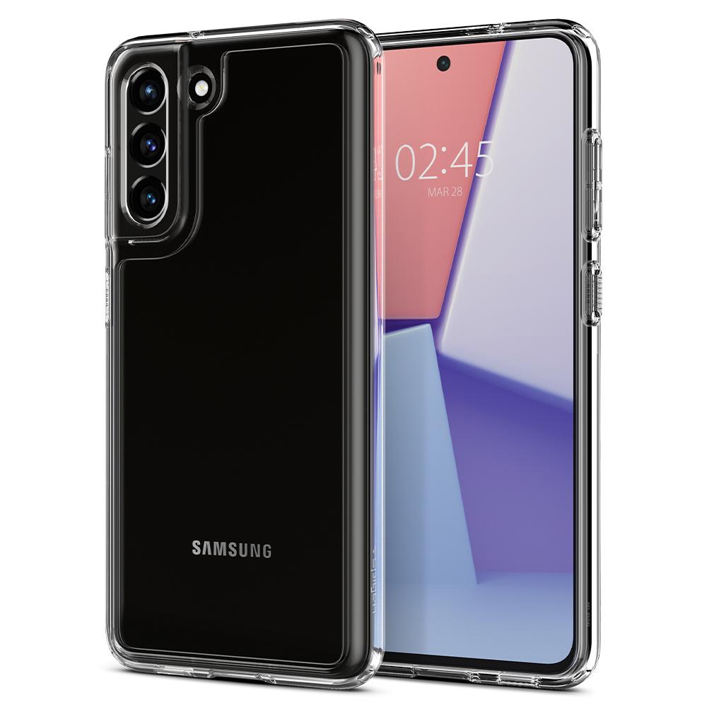 Spigen Samsung Galaxy S21 FE Case Ultra Hybrid Crystal Clear - Mobildeksel
