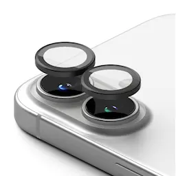 Camera Lens Frame Glass (2-pack) iPhone 16 Black